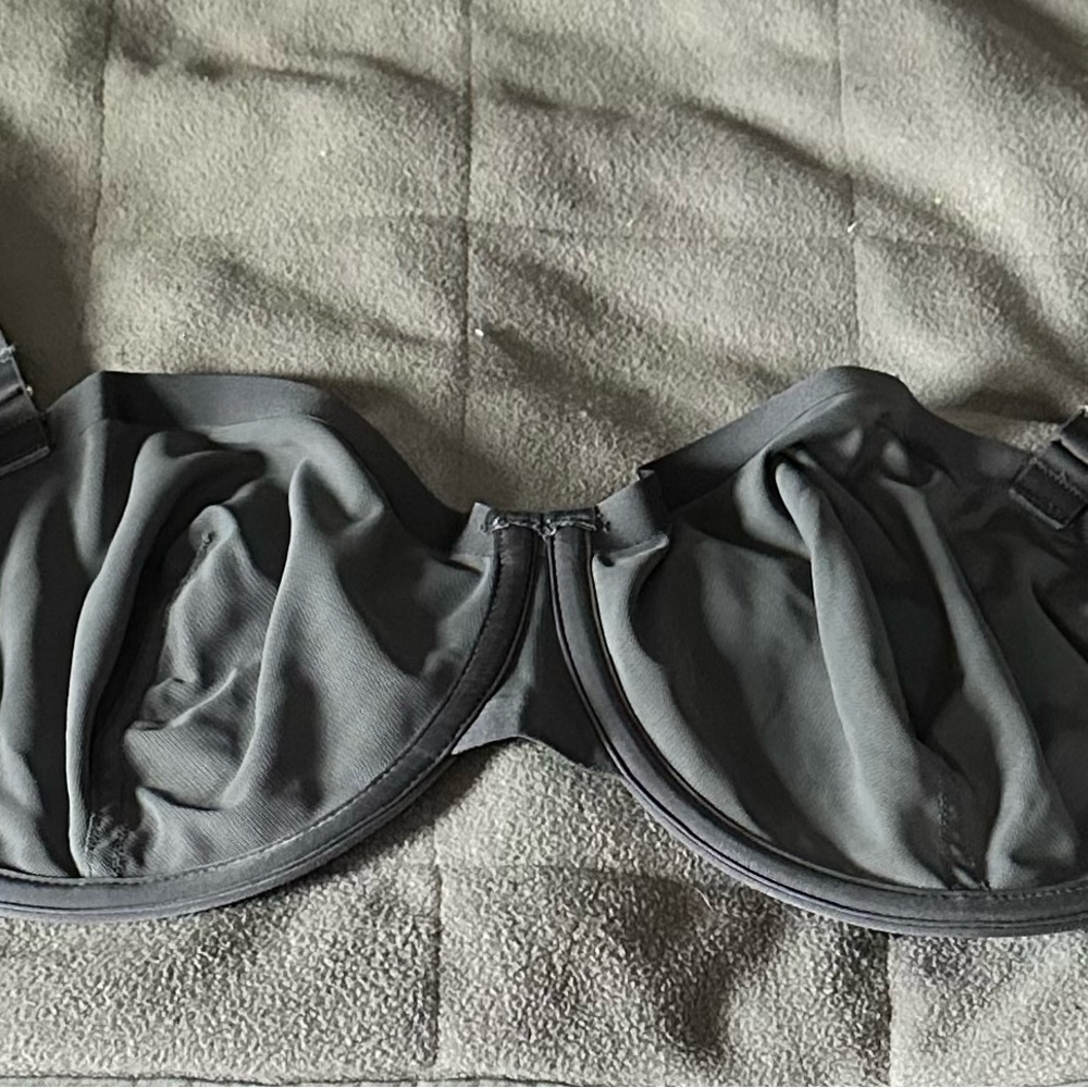 CUUP Gray Bra with Molded Cups and Smooth Fabric